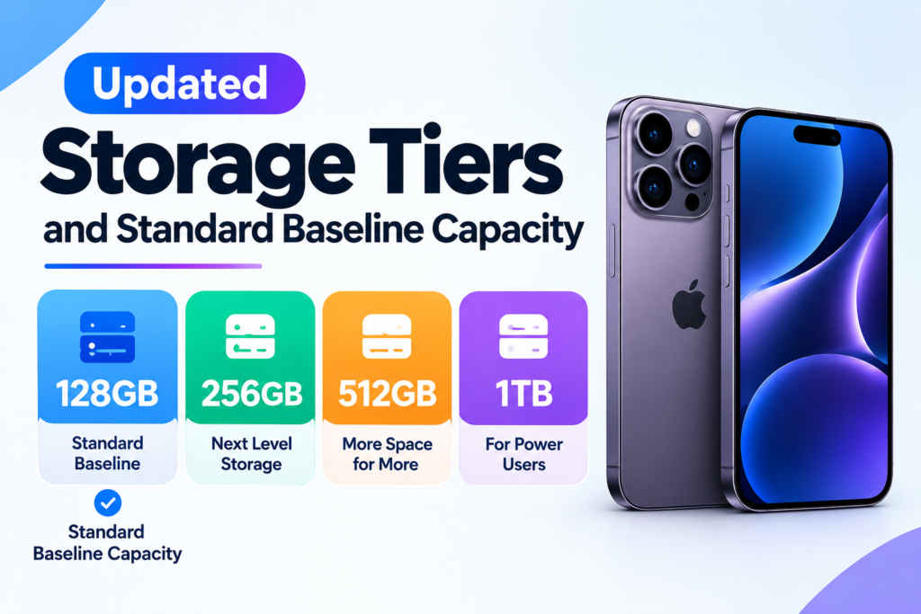 Updated Storage Tiers and Standard Baseline Capacity